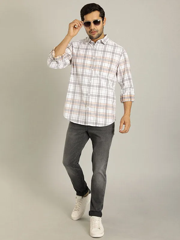 Men Checked Full Sleeve Cotton Shirt