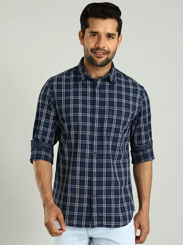 Men Checked Full Sleeve Cotton Shirt