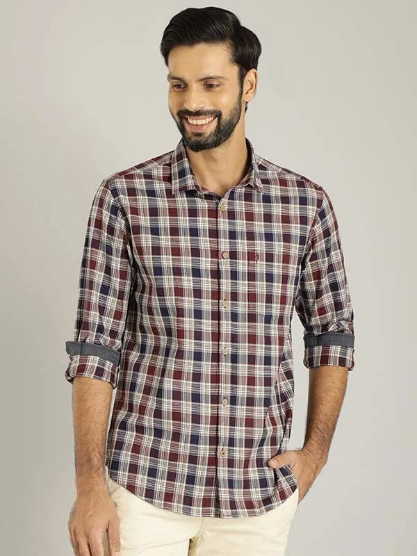 Men Checked Full Sleeve Cotton Shirt