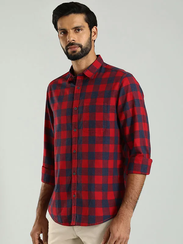 Men Checked Full Sleeve Cotton Shirt