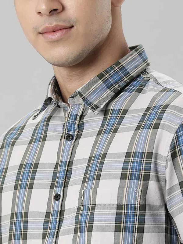 Men Checked Full Sleeve Cotton Shirt