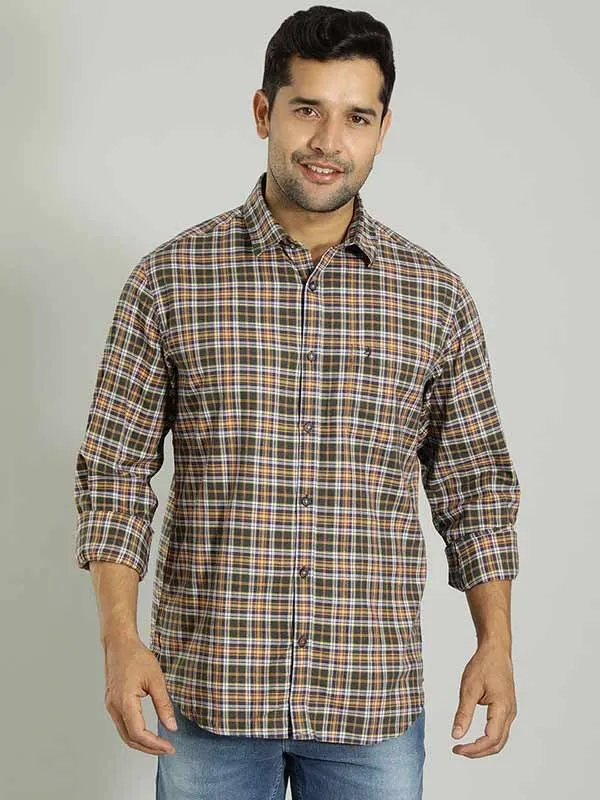 Men Checked Full Sleeve Cotton Shirt