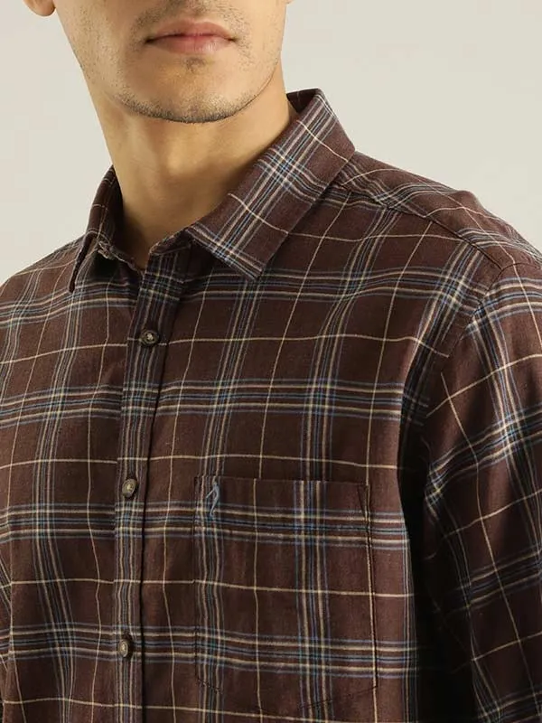 Men Checked Full Sleeve Cotton Shirt