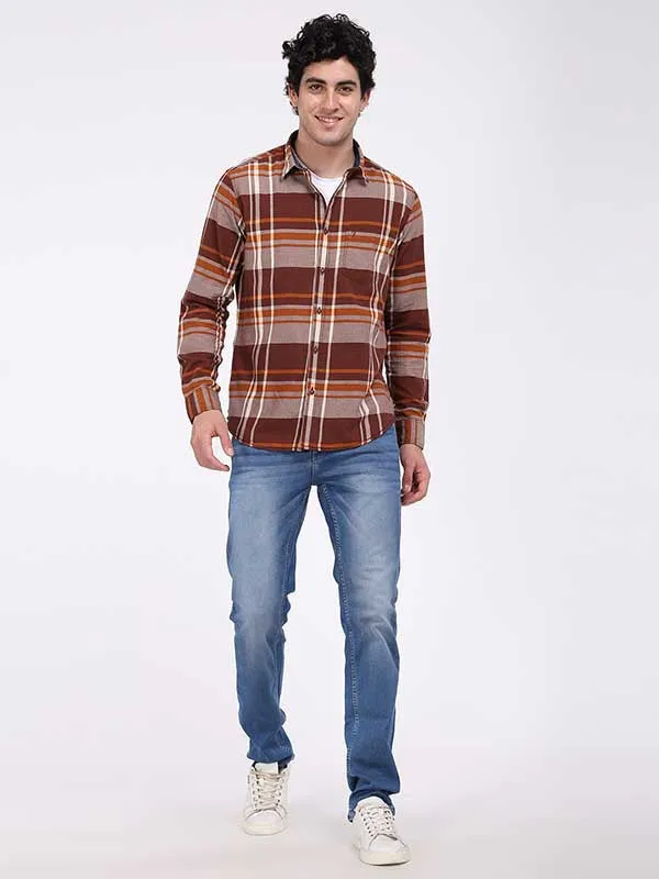 Men Checked Full Sleeve Cotton Shirt