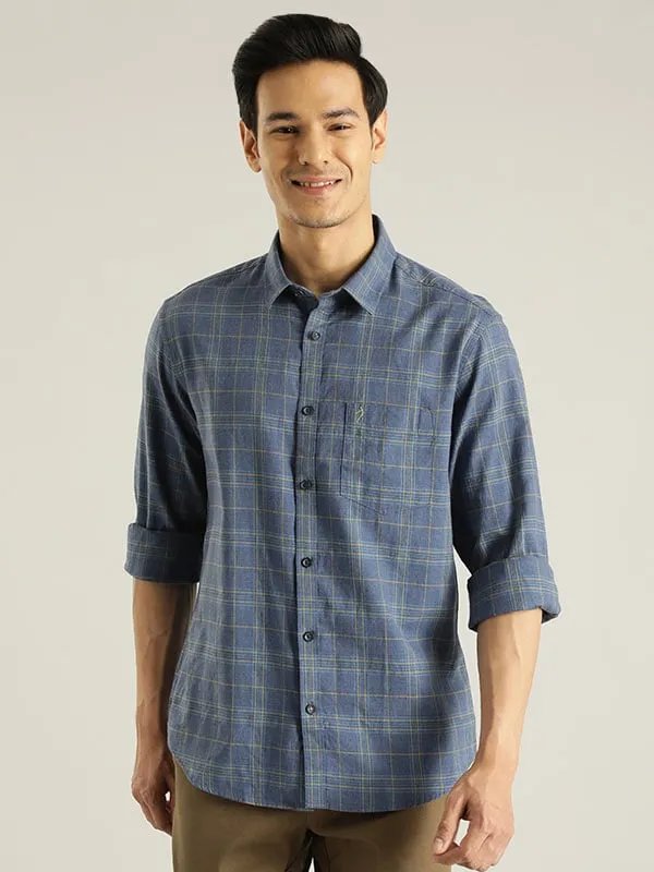 Men Checked Full Sleeve Cotton Shirt