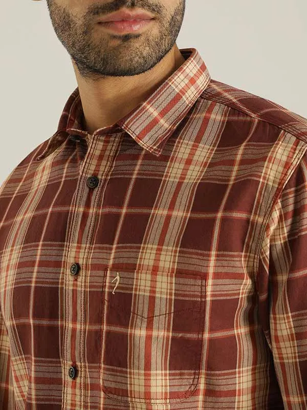 Men Checked Full Sleeve Cotton Shirt