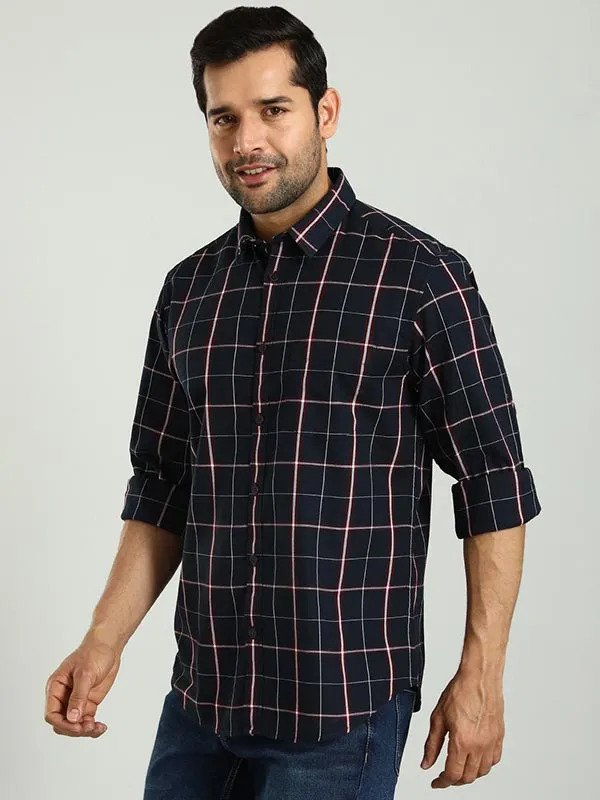 Men Checked Full Sleeve Cotton Shirt