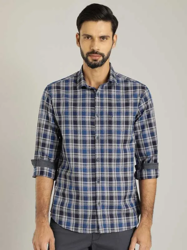 Men Checked Full Sleeve Cotton Shirt