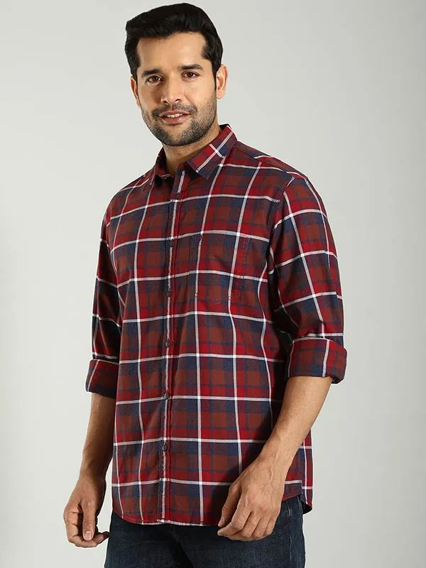 Men Checked Full Sleeve Cotton Shirt