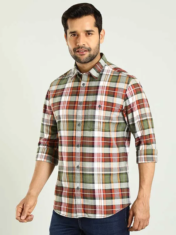 Men Checked Full Sleeve Cotton Shirt