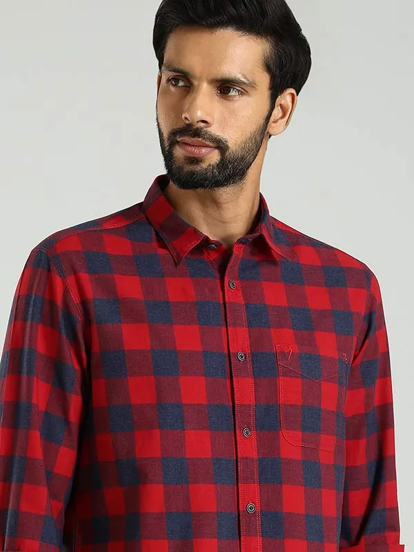 Men Checked Full Sleeve Cotton Shirt