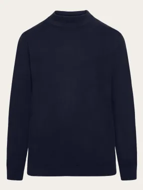 Merino mock neck - RWS - Total Eclipse