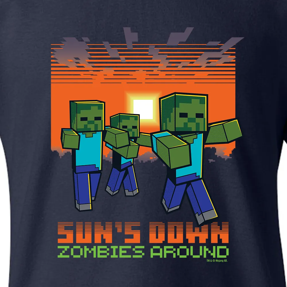 Minecraft Jolly Mobs Zombies Around Kids Short Sleeve T-Shirt