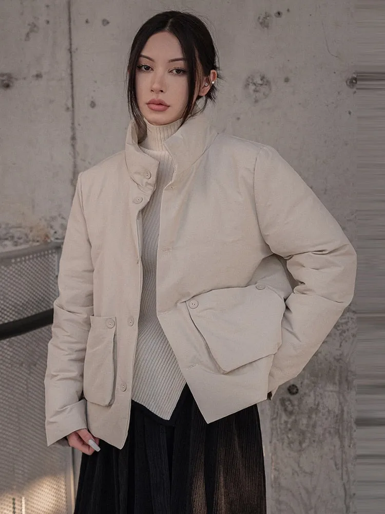 Mitsuki Puffer Coat - Sand