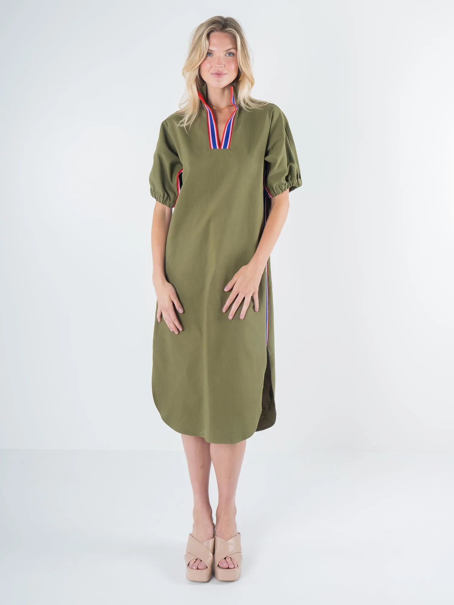 Poppy Caftan - Army