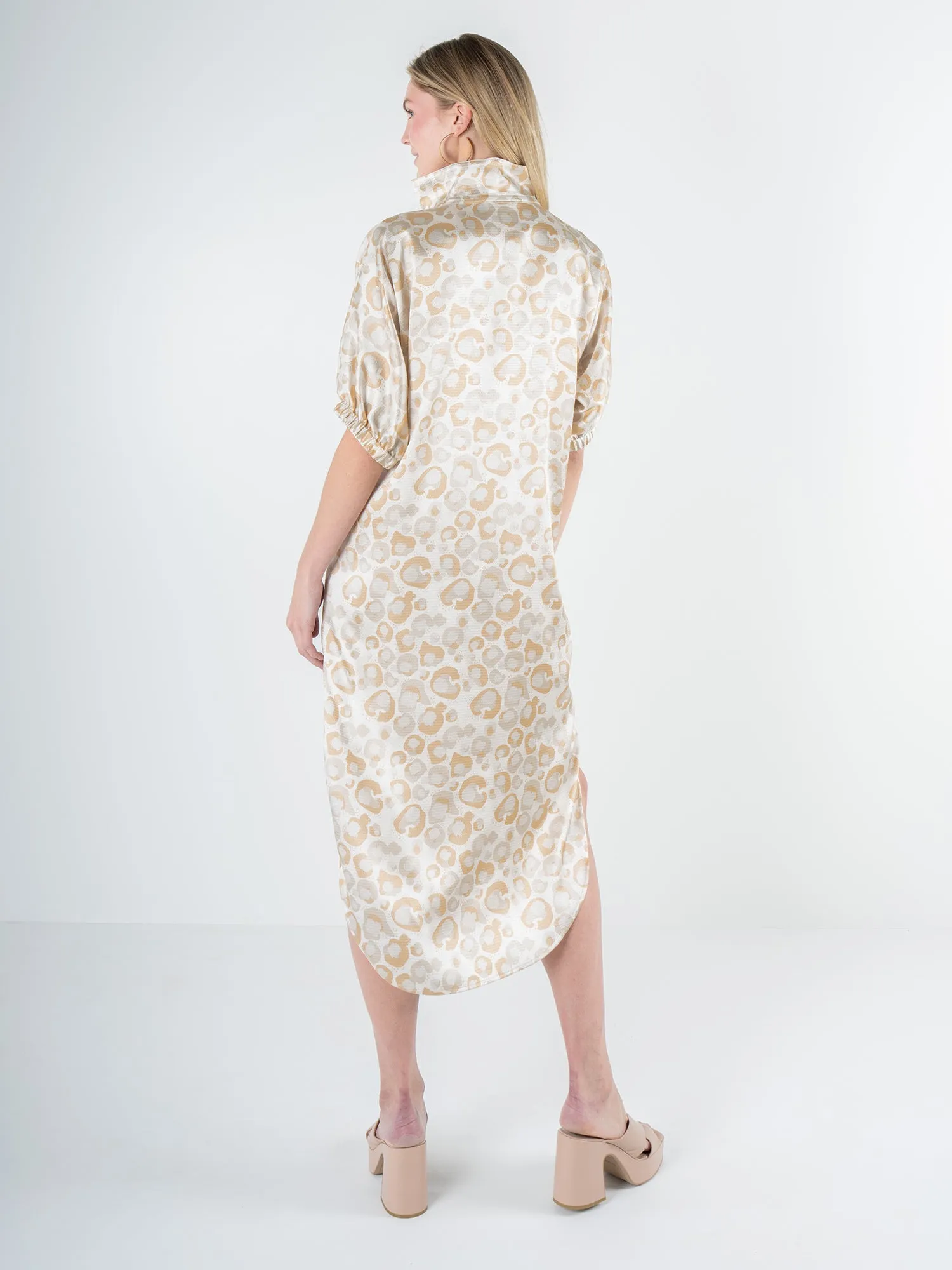 Poppy Caftan - Neutral Freckle Spot Cheetah