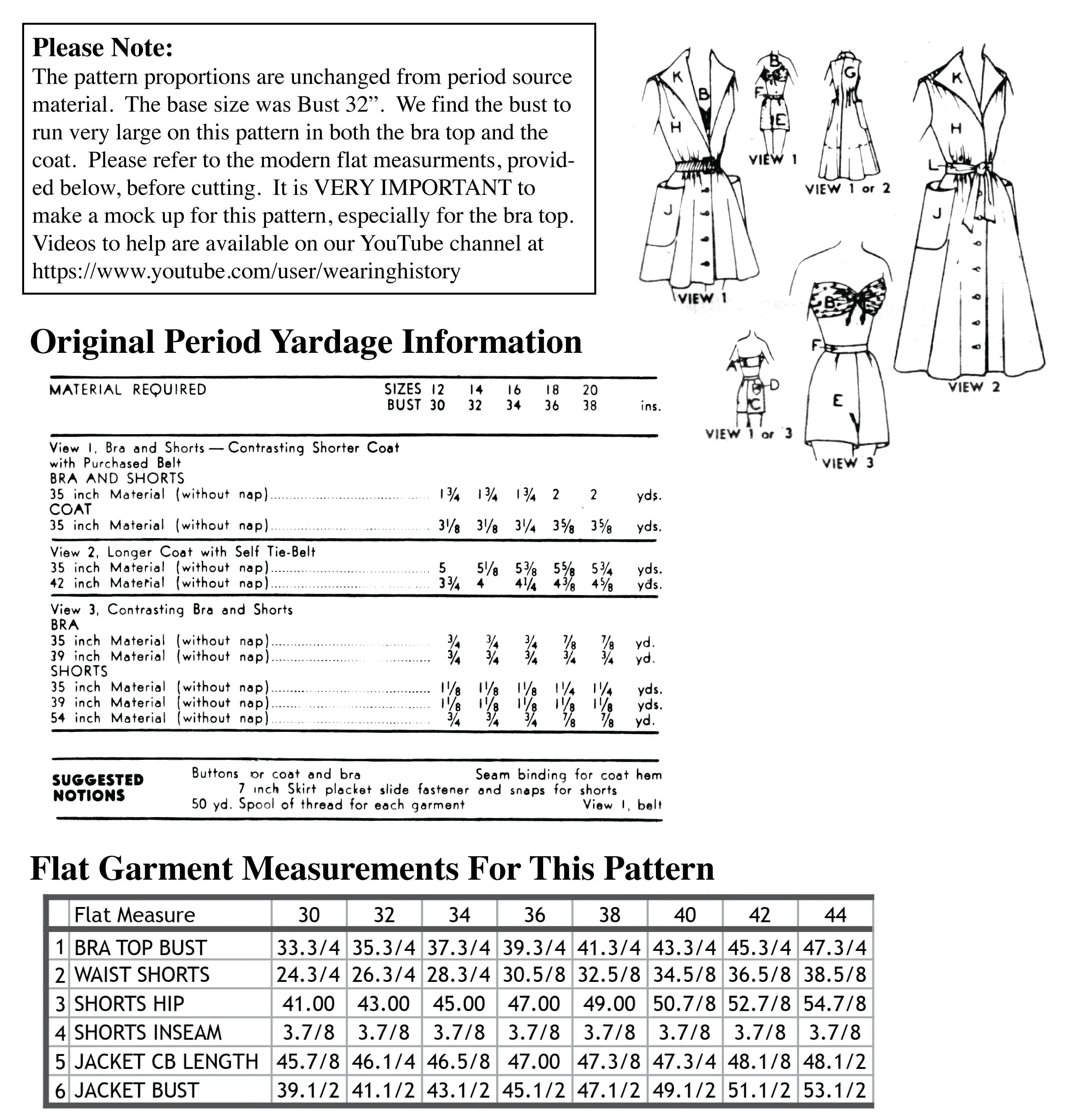 Printed Pattern- Circa 1950 Laguna Beach Set- Bra Top, Shorts, and Beach Coat