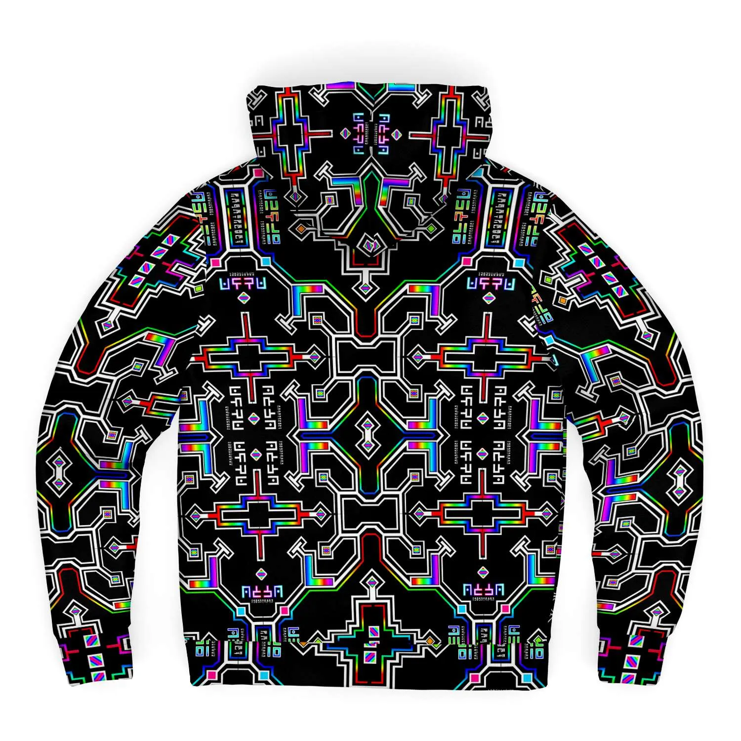 Prismatic Grid Micro Fleece Hoodie