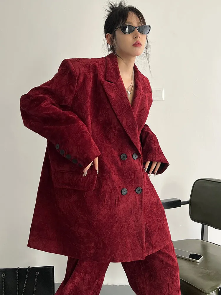 Sayuri Crushed Velvet Blazer