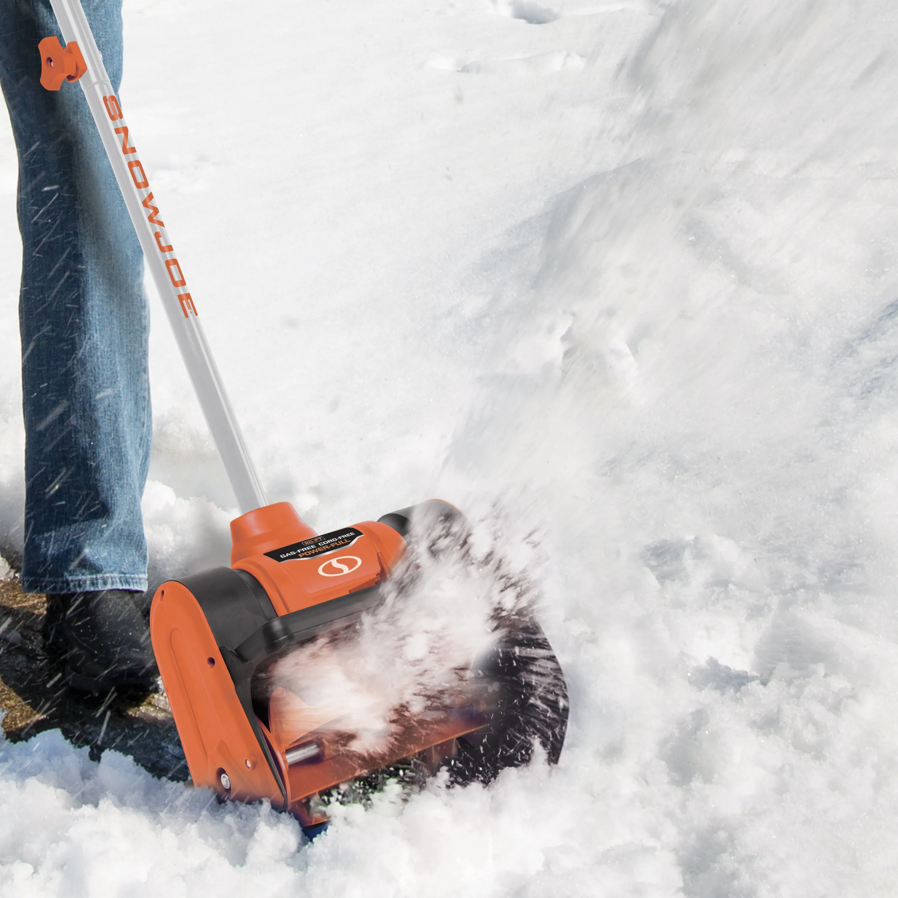 Snow Joe 24V-SS12-XR-ORG 24-Volt* IONMAX Cordless Snow Shovel Kit | 12-inch | W/ 5.0-Ah Battery   Charger (Orange)