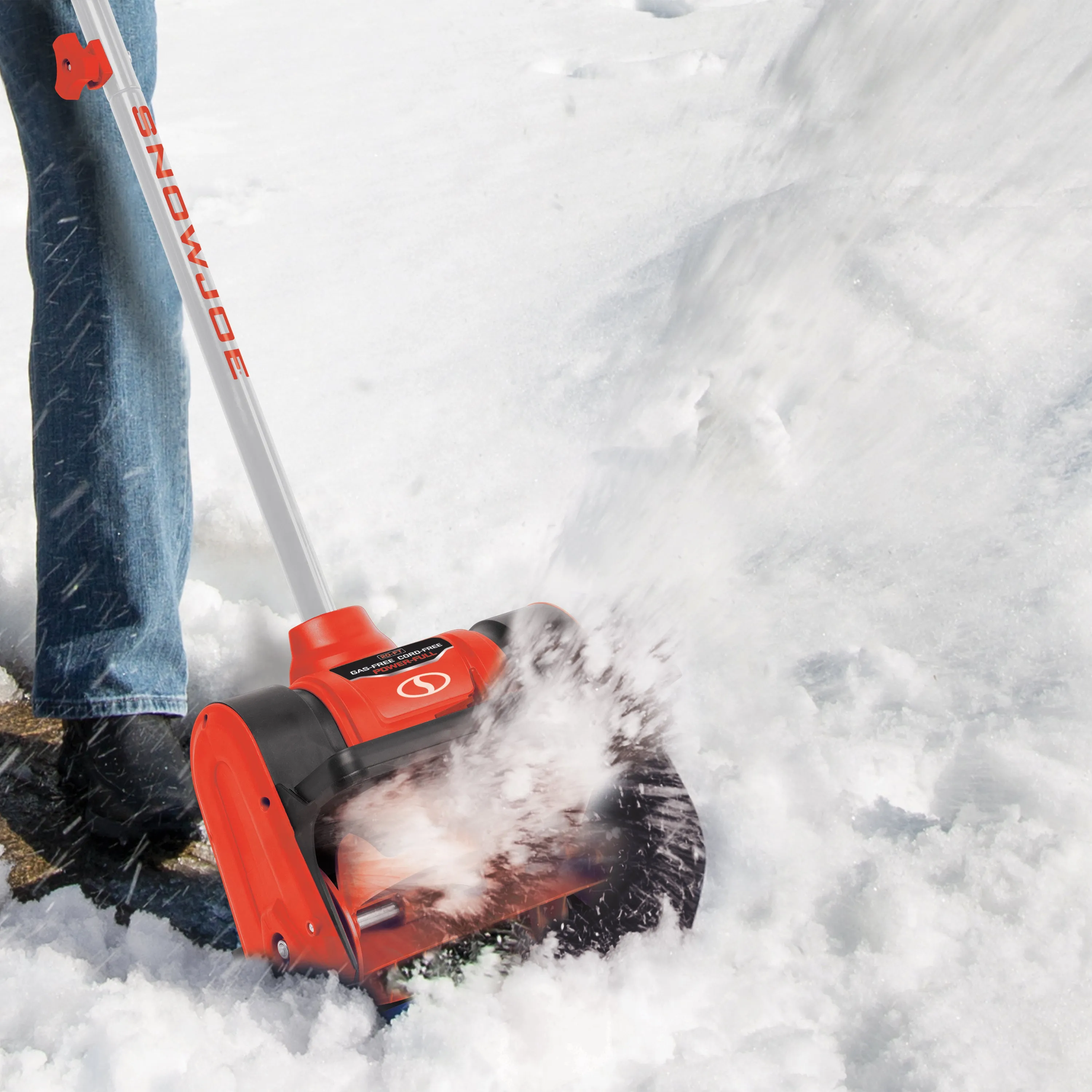 Snow Joe 24V-SS12-XR-RED 24-Volt* IONMAX Cordless Snow Shovel Kit | 12-inch | W/ 5.0-Ah Battery   Charger (Red)