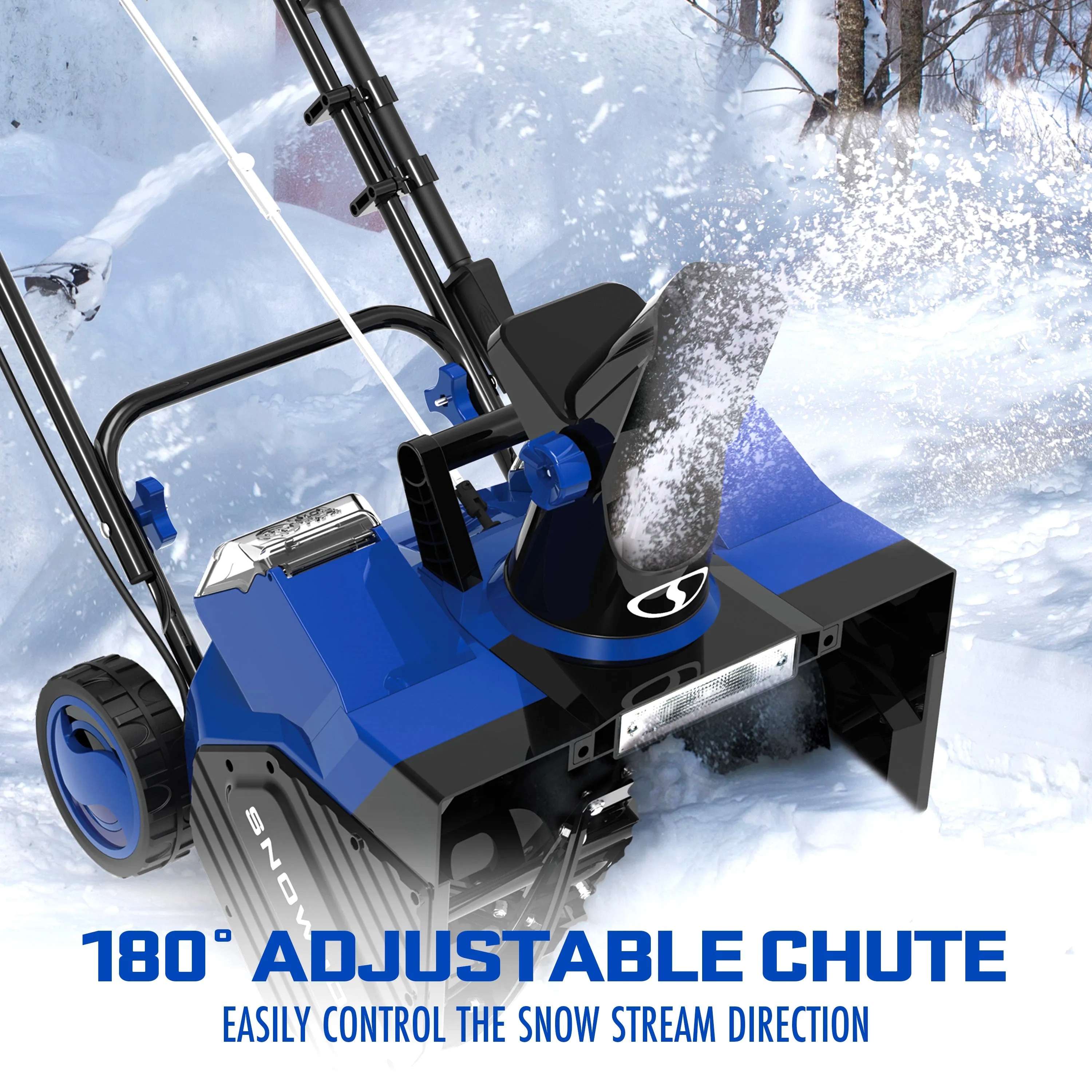 Snow Joe 24V-X2-SB18 48-Volt* IONMAX Cordless Snow Blower Kit | 18-Inch | W/ 2 x 4.0-Ah Batteries   Charger