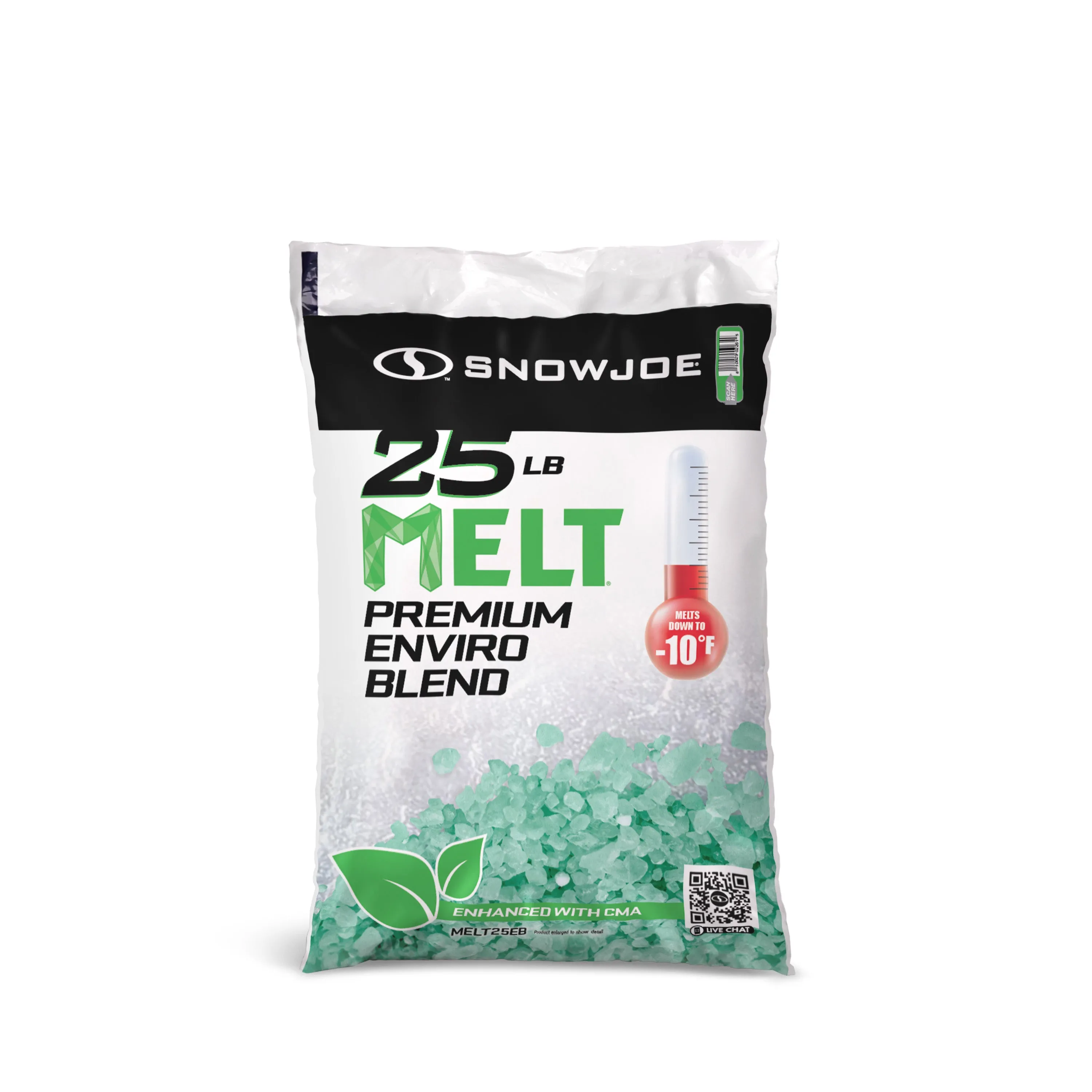 Snow Joe MELT25EB Premium Enviro Blend Ice Melter W/ CMA | 25 Lbs.