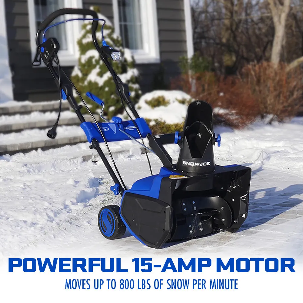 Snow Joe SJ625E Electric Walk-Behind Single-Stage Snow Blower | 21-inch | 15-amp | Directional Chute Control | LED Light