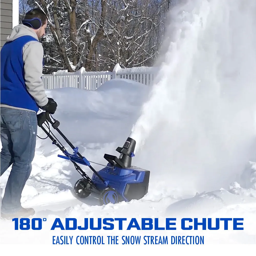 Snow Joe SJ625E Electric Walk-Behind Single-Stage Snow Blower | 21-inch | 15-amp | Directional Chute Control | LED Light