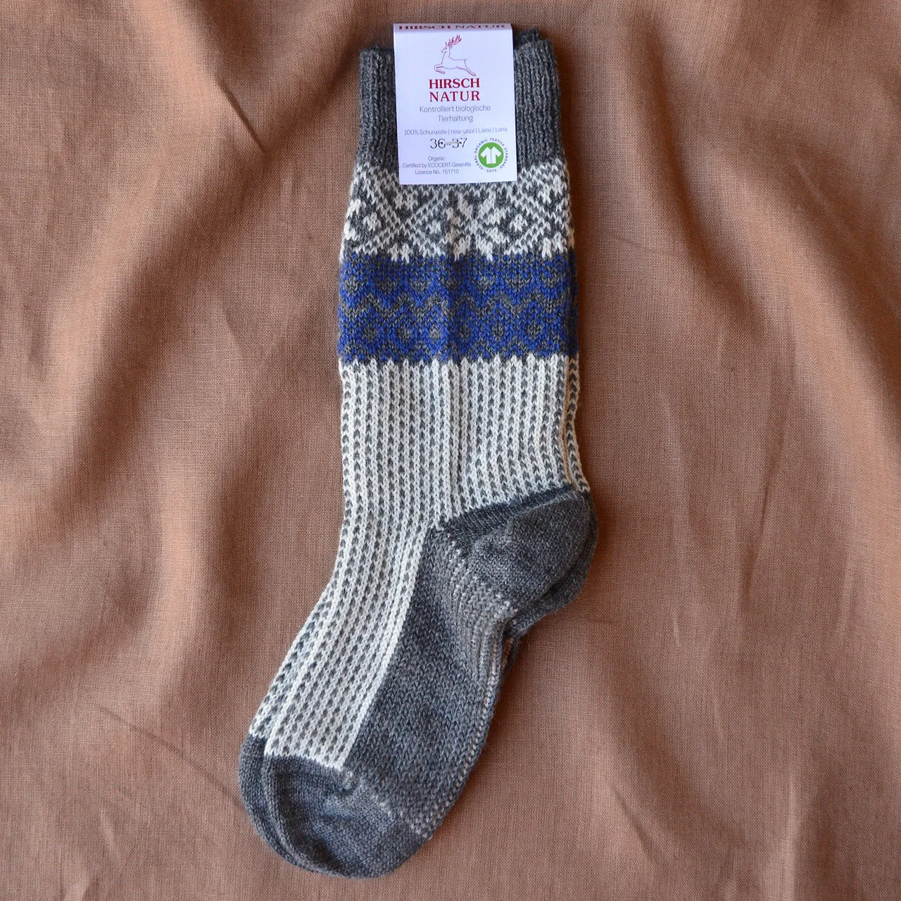 Snowfall Socks - Organic Merino (Adults 36-43)