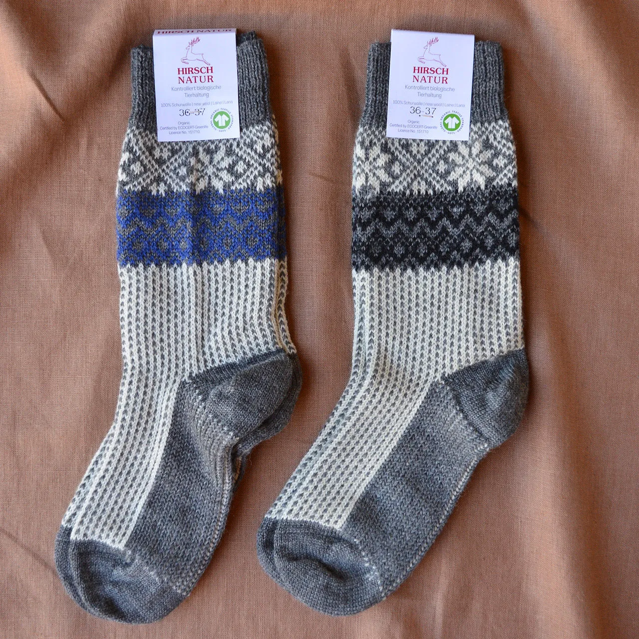 Snowfall Socks - Organic Merino (Adults 36-43)