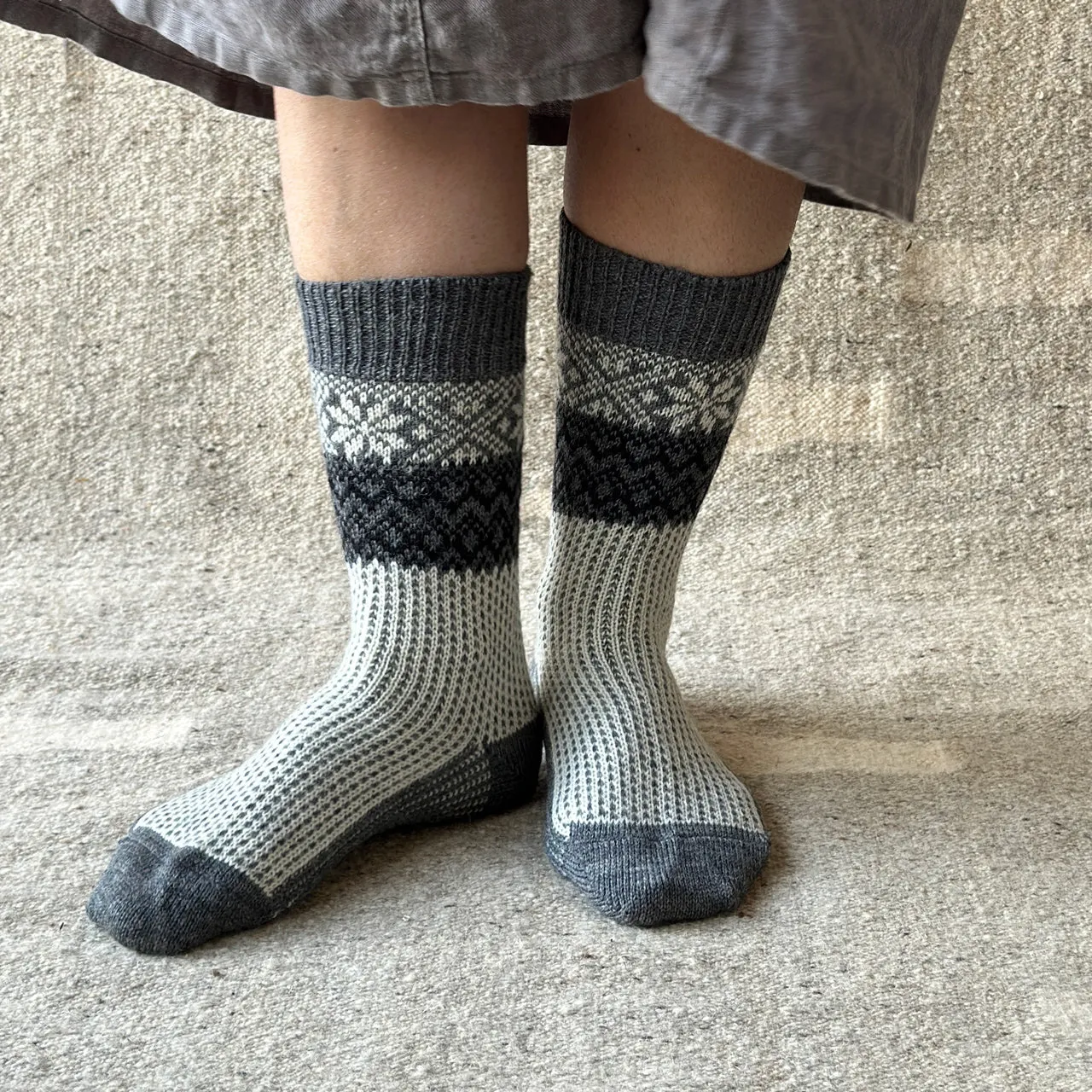 Snowfall Socks - Organic Merino (Adults 36-43)