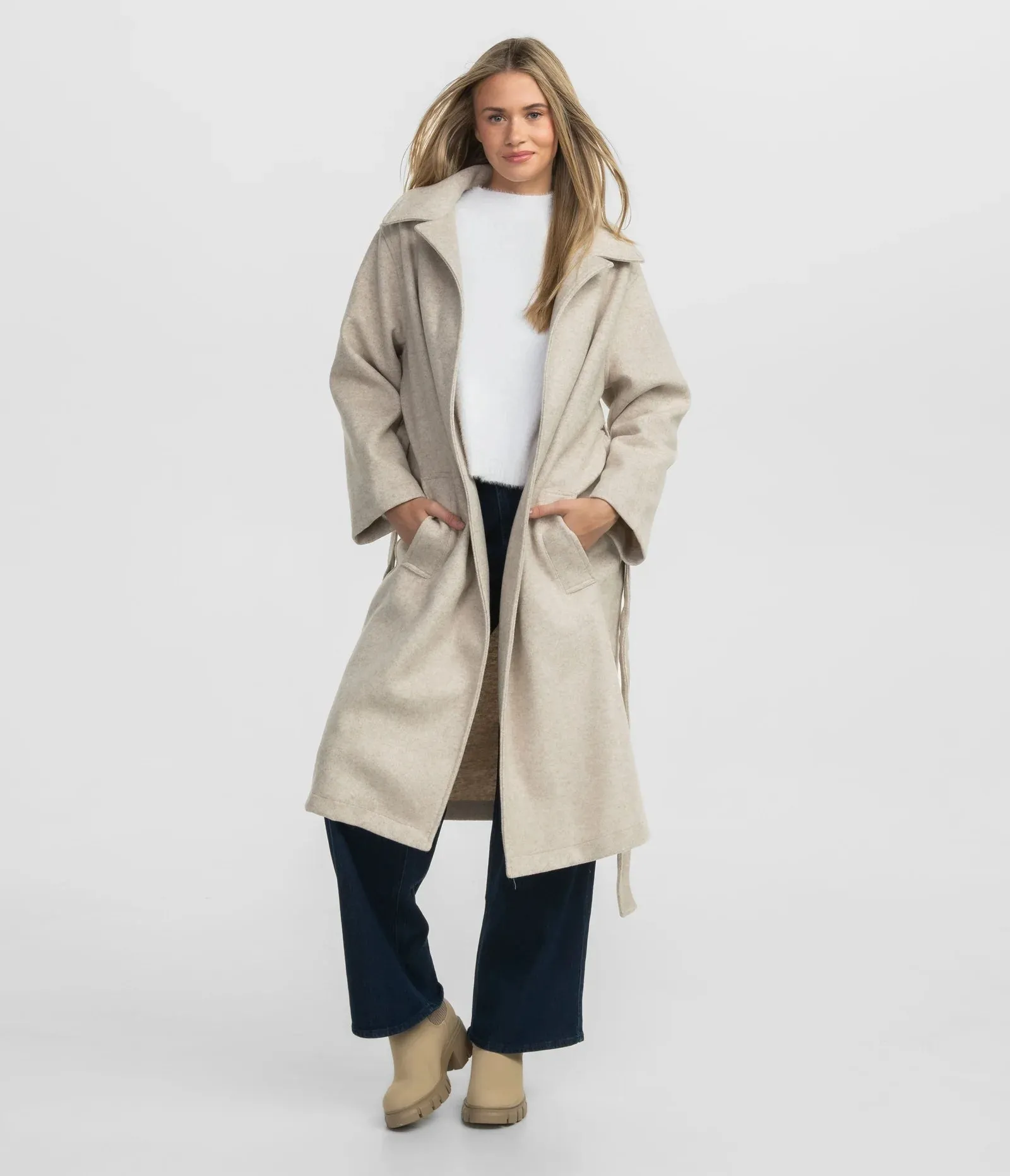 Southern Shirt Broadway Fleece Coat - Oatmeal