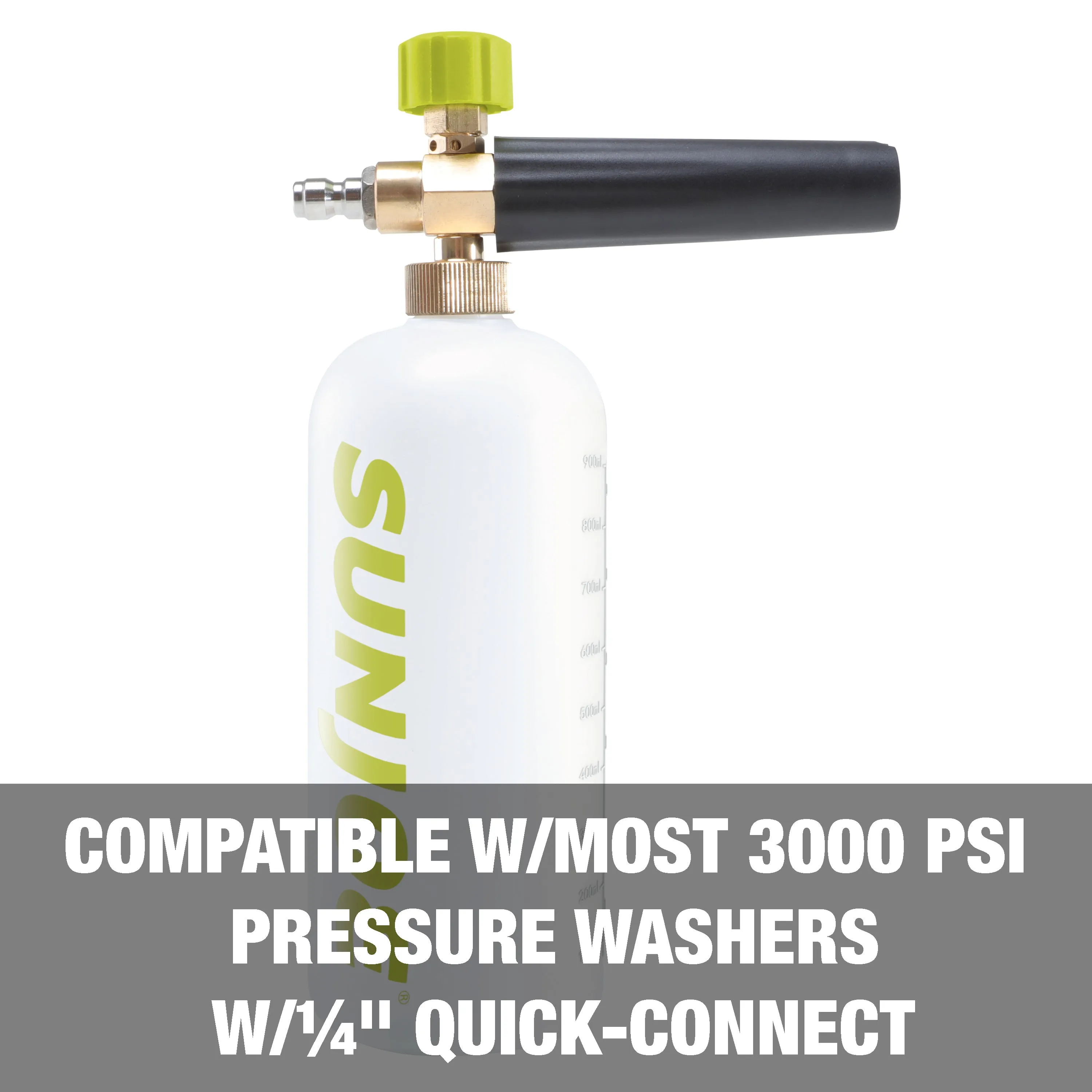 Sun Joe SPX-FC34-PRO Foam Cannon for SPX Series Electric Pressure Washers 34 Oz. | 1/4" Quick Connector | Adjustable Spray Nozzle