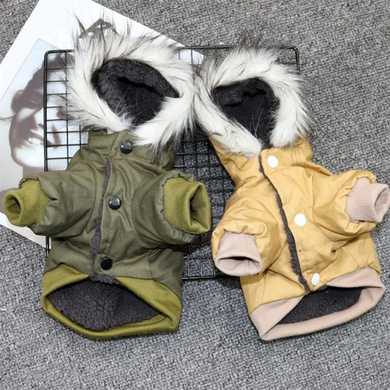 Thick Winter Coat Jacket For Small to Medium Dogs