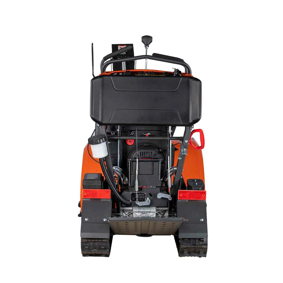 TMG Industrial 34” Stand-On Gas-Powered Snow Blower, Dual Stage, Rubber Track, LED Light, 50’ Throwing Distance, TMG-GSB36