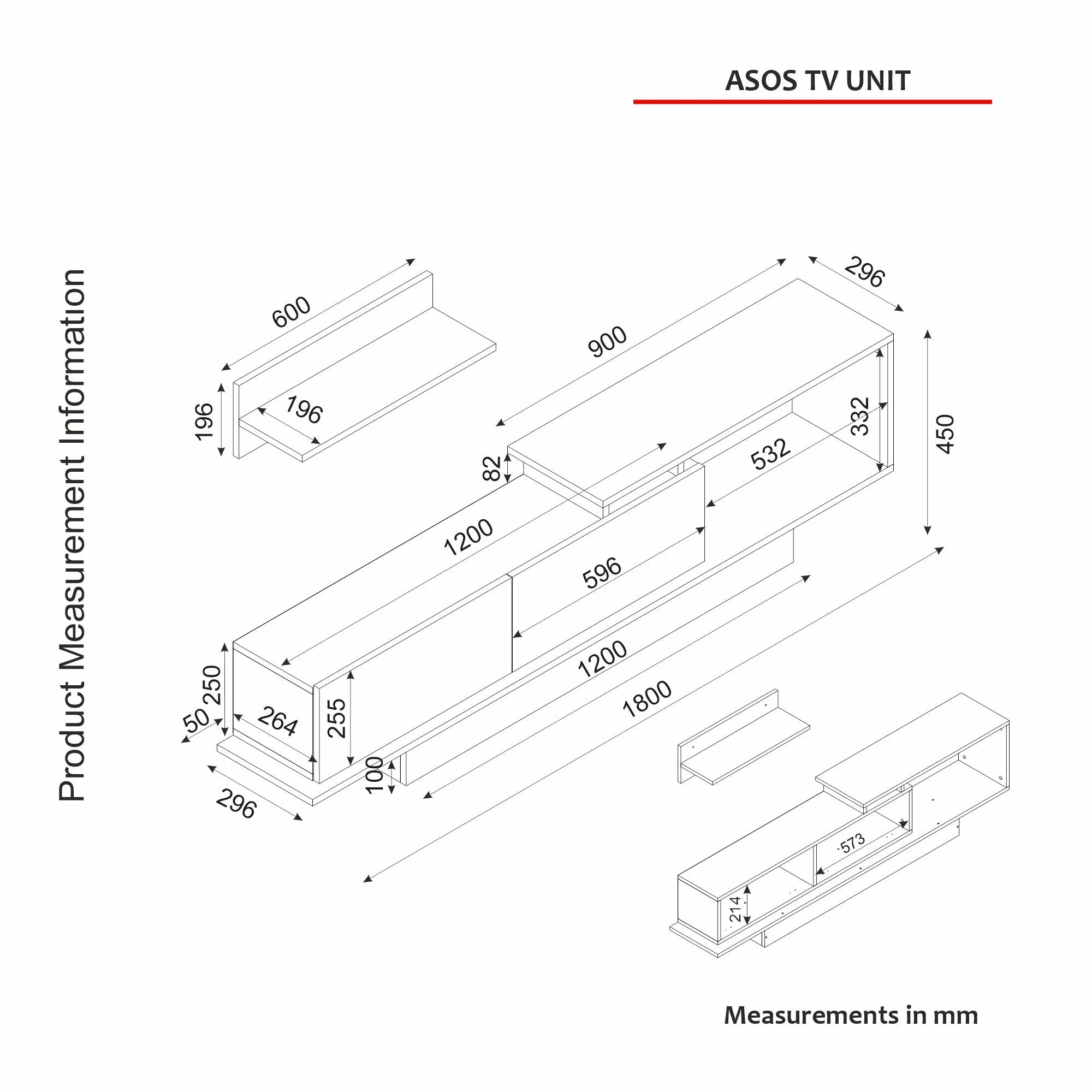 TV Unit Asos - White